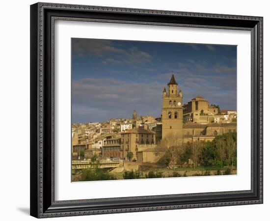 Town Skyline, La Rioja, Calahorra, Castile Leon, Spain, Europe-Michael Busselle-Framed Photographic Print