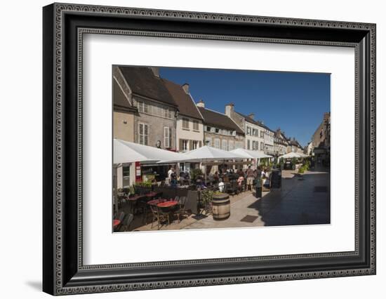 Town Square, Nuit Saint Georges, Wine area, Beaune, Cote d'Or, Burgundy, France, Europe-James Emmerson-Framed Photographic Print