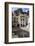 Town Square with Restaurant Tables and Colourful Buildings-Eleanor Scriven-Framed Photographic Print