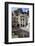 Town Square with Restaurant Tables and Colourful Buildings-Eleanor Scriven-Framed Photographic Print