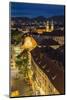 Town View and Rooftops at Dusk, Graz, Austria-Peter Adams-Mounted Photographic Print