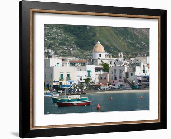 Town View from Fishing Port, Forio, Ischia, Bay of Naples, Campania, Italy-Walter Bibikow-Framed Photographic Print