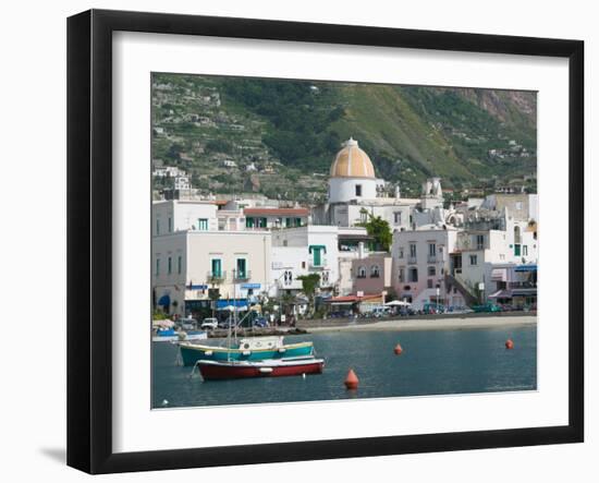 Town View from Fishing Port, Forio, Ischia, Bay of Naples, Campania, Italy-Walter Bibikow-Framed Photographic Print