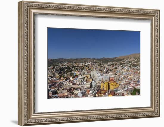 Town view from funicular, Guanajuato, UNESCO World Heritage Site, Mexico, North America-Peter Groenendijk-Framed Photographic Print