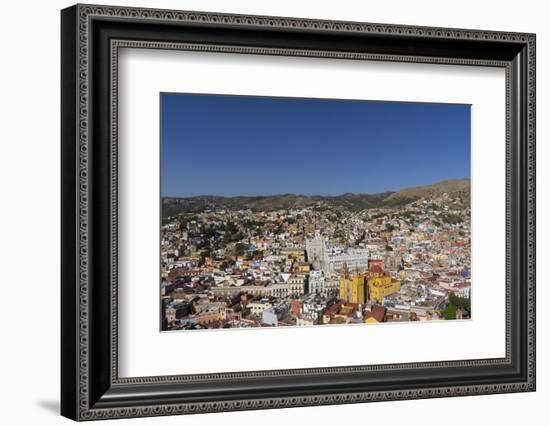 Town view from funicular, Guanajuato, UNESCO World Heritage Site, Mexico, North America-Peter Groenendijk-Framed Photographic Print