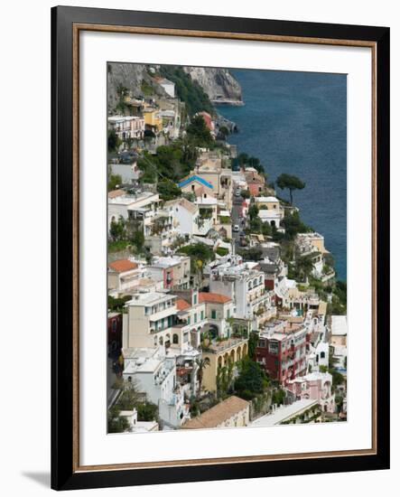 Town View, Positano, Amalfi Coast, Campania, Italy-Walter Bibikow-Framed Photographic Print