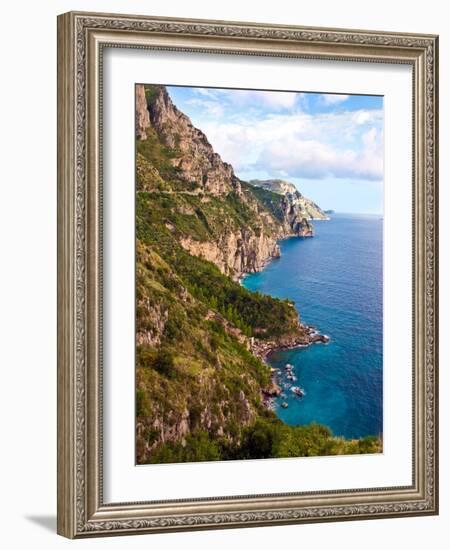 Town View, Positano, Italy-Miva Stock-Framed Photographic Print