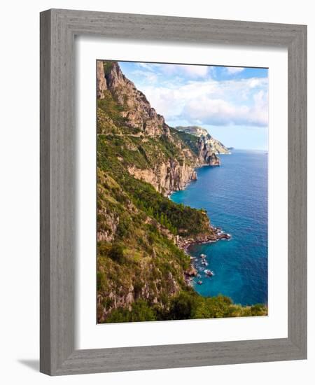 Town View, Positano, Italy-Miva Stock-Framed Photographic Print