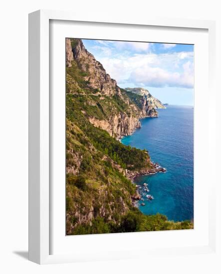 Town View, Positano, Italy-Miva Stock-Framed Photographic Print