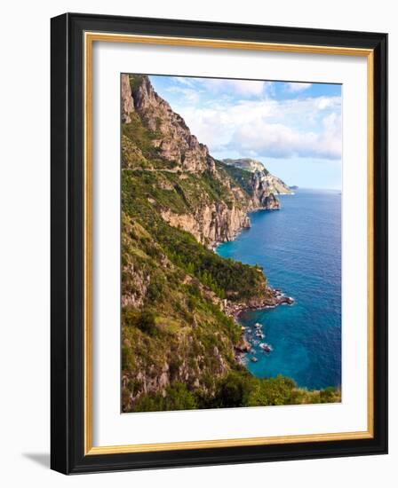 Town View, Positano, Italy-Miva Stock-Framed Photographic Print