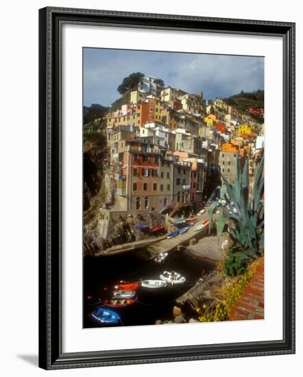 Town View, Rio Maggiore, Cinque Terre, Italy-Alison Jones-Framed Photographic Print