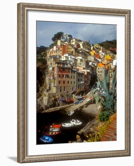 Town View, Rio Maggiore, Cinque Terre, Italy-Alison Jones-Framed Photographic Print