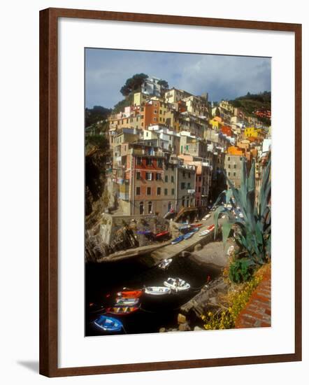 Town View, Rio Maggiore, Cinque Terre, Italy-Alison Jones-Framed Photographic Print