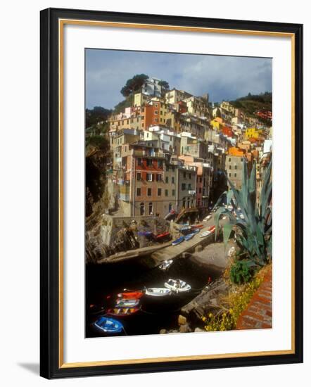 Town View, Rio Maggiore, Cinque Terre, Italy-Alison Jones-Framed Photographic Print