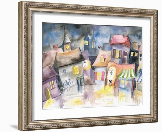 Town-DannyWilde-Framed Art Print