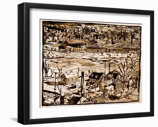 Town-Pat Macdonald-Framed Giclee Print