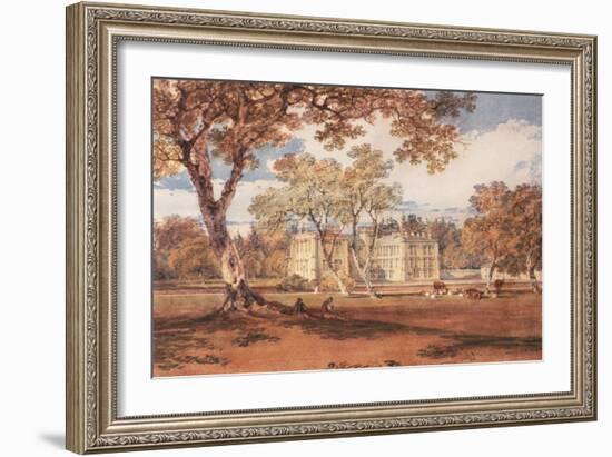 Towneley Hall, C.1798-J. M. W. Turner-Framed Giclee Print