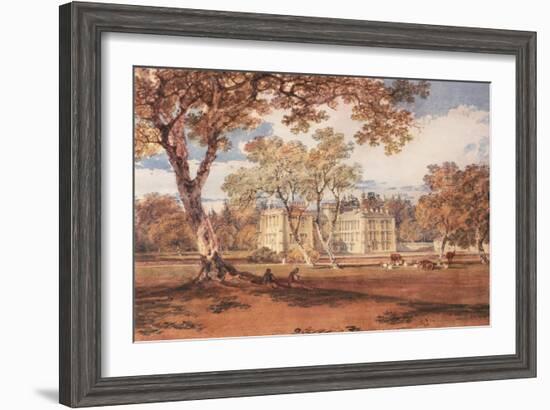 Towneley Hall, C.1798-J. M. W. Turner-Framed Giclee Print