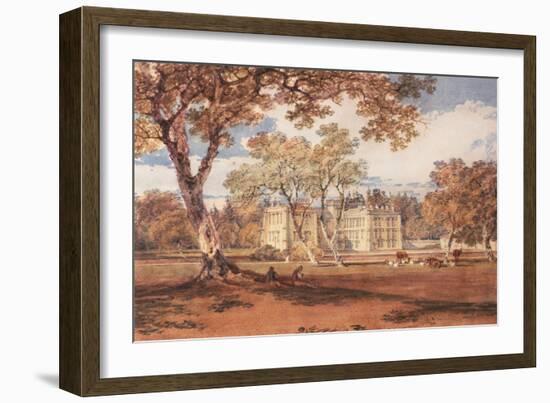 Towneley Hall, C.1798-J. M. W. Turner-Framed Giclee Print