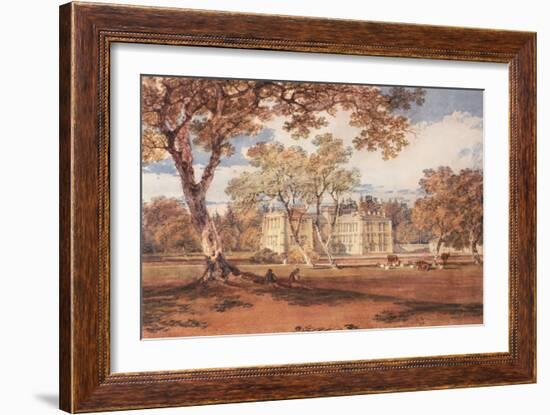 Towneley Hall, C.1798-J. M. W. Turner-Framed Giclee Print