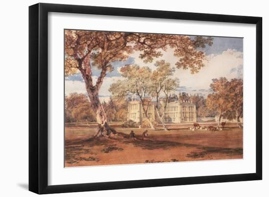 Towneley Hall, C.1798-J. M. W. Turner-Framed Giclee Print