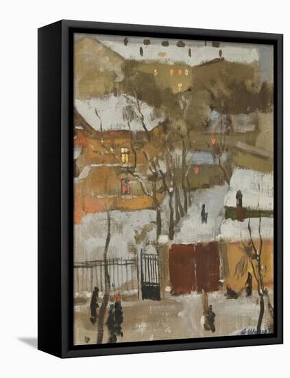 Townscape, Odessa-null-Framed Premier Image Canvas