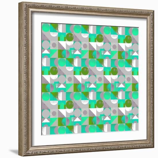 Toy Blocks Small - Green-Laurence Lavallee-Framed Giclee Print