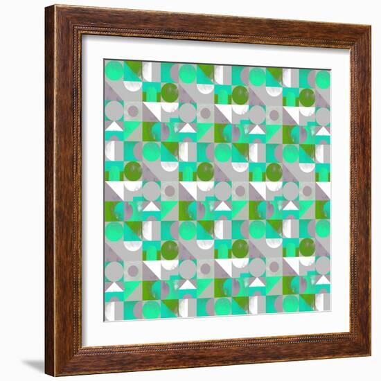 Toy Blocks Small - Green-Laurence Lavallee-Framed Giclee Print