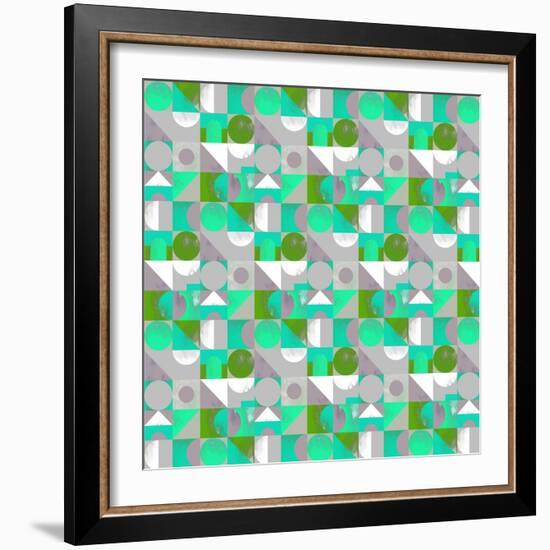 Toy Blocks Small - Green-Laurence Lavallee-Framed Giclee Print