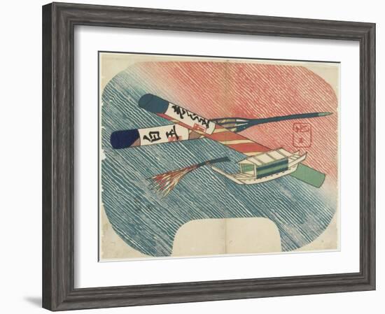 Toy Boat and Fireworks, 1840-Hogyoku-Framed Giclee Print