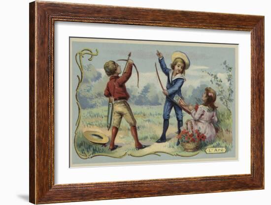 Toy Bow and Arrows-null-Framed Giclee Print