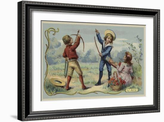 Toy Bow and Arrows-null-Framed Giclee Print