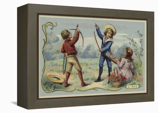 Toy Bow and Arrows-null-Framed Premier Image Canvas