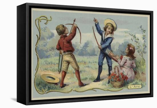 Toy Bow and Arrows-null-Framed Premier Image Canvas