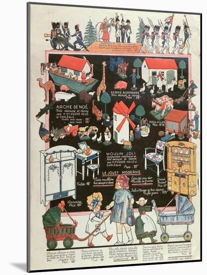 Toy Catalogue for the Parisian Department Store, Printemps, 1923-null-Mounted Giclee Print