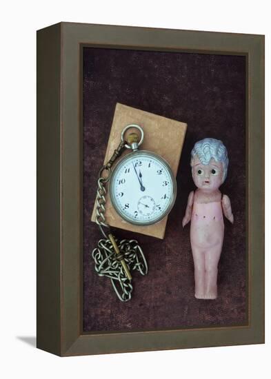 Toy Doll and Watch-Den Reader-Framed Premier Image Canvas