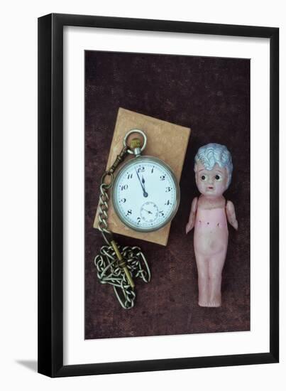 Toy Doll and Watch-Den Reader-Framed Photographic Print