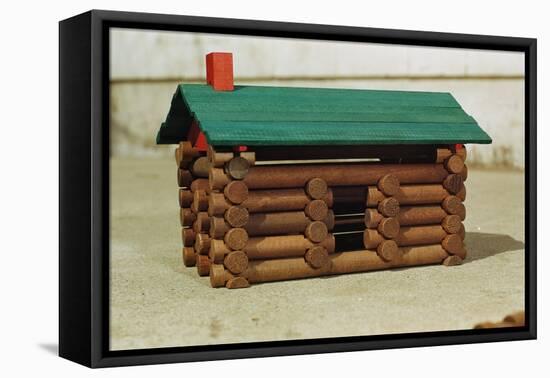 Toy Log Cabin-William P. Gottlieb-Framed Premier Image Canvas