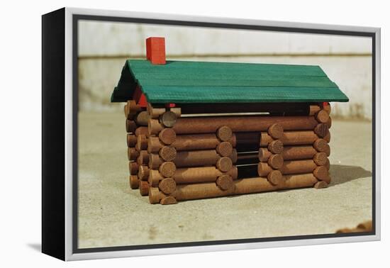 Toy Log Cabin-William P. Gottlieb-Framed Premier Image Canvas