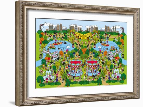 Toy Soldiers - Park-The Paper Stone-Framed Giclee Print