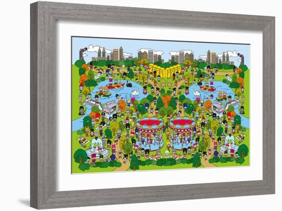 Toy Soldiers - Park-The Paper Stone-Framed Giclee Print