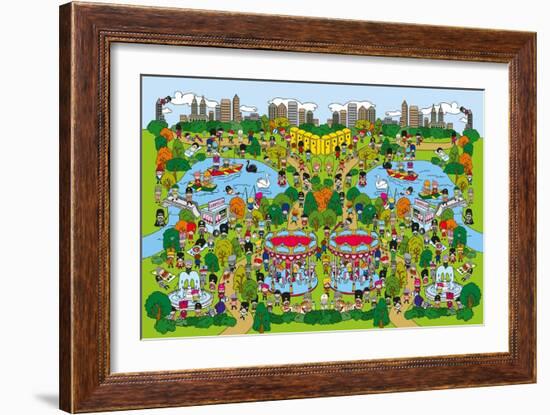 Toy Soldiers - Park-The Paper Stone-Framed Giclee Print