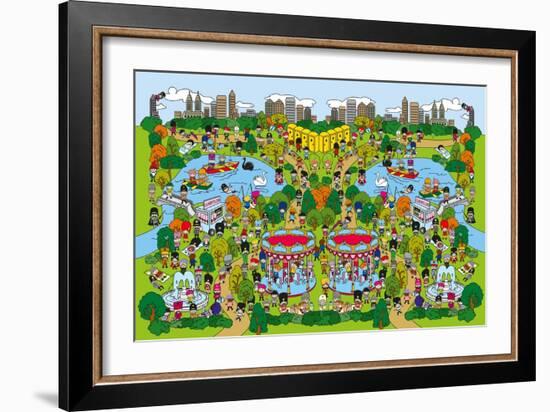 Toy Soldiers - Park-The Paper Stone-Framed Giclee Print