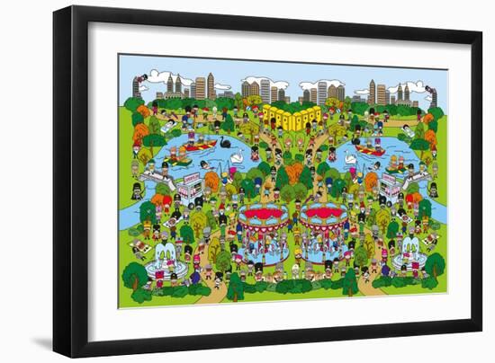 Toy Soldiers - Park-The Paper Stone-Framed Giclee Print