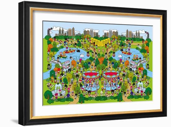 Toy Soldiers - Park-The Paper Stone-Framed Giclee Print