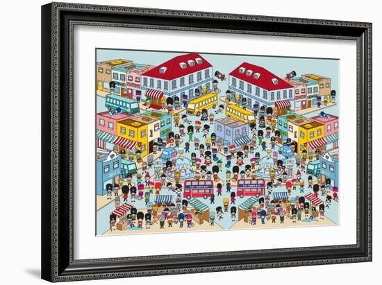 Toy Soldiers - Town-The Paper Stone-Framed Premium Giclee Print