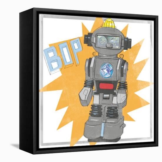 Toy Tin Robots II-Jennifer Parker-Framed Stretched Canvas