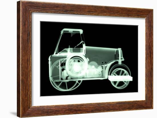 Toy Tin Tractor, X-ray-Neal Grundy-Framed Photographic Print