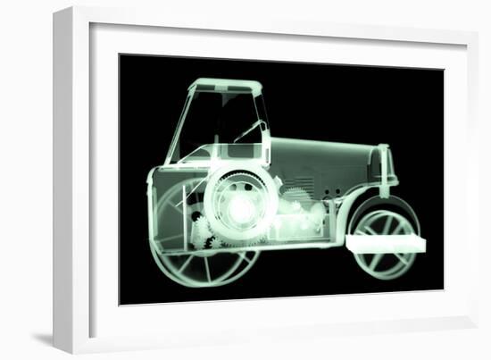 Toy Tin Tractor, X-ray-Neal Grundy-Framed Photographic Print