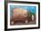 Toy Tractor Hauling Giant Potato-null-Framed Art Print